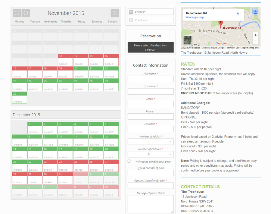 nowra webdesign - websites for holiday accommodations