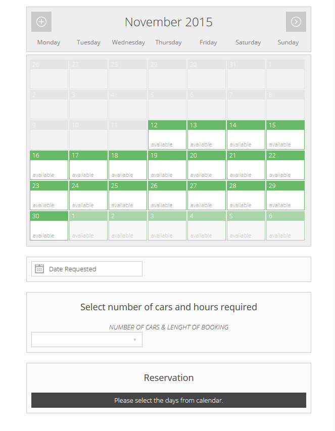 8WEB portfolio, website with booking calendar