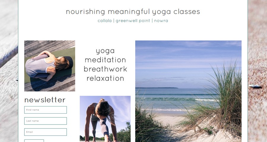 Samana Yoga, yoga Callala Nowra Jervis Bay - responsive webdesign by 8WEB