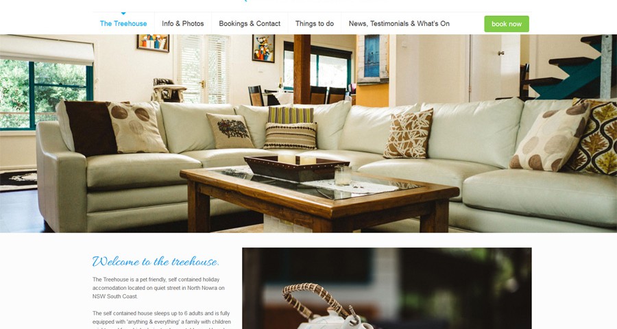 nowra webdesign - accommodation website design nowra online booking calendar