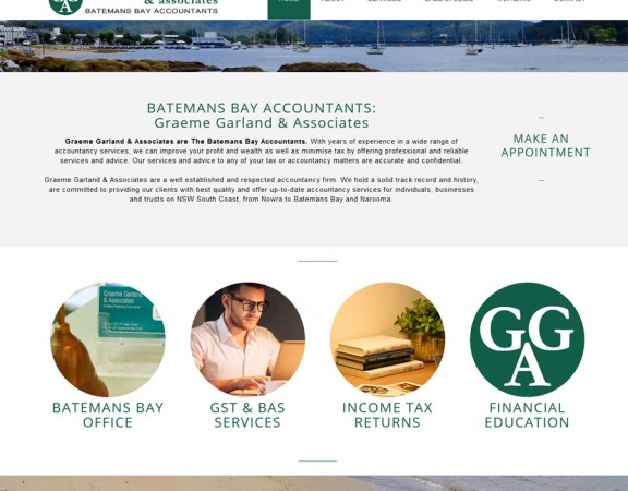 Batemans Bay Accountants new website built by 8WEB