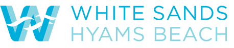 white sands hyams beach logo